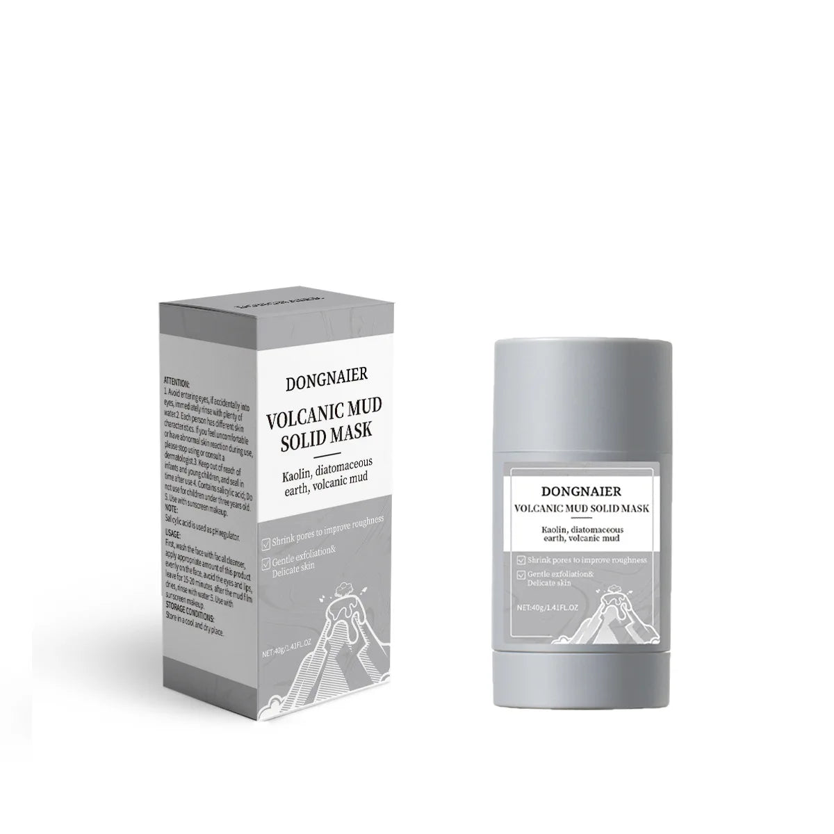 Rejuvenating Face Pore-Cleansing Mud  Oil-Control Deep Pore-Tightening Blackhead-Removing Solid for All Skin Types