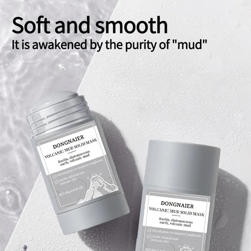 Rejuvenating Face Pore-Cleansing Mud  Oil-Control Deep Pore-Tightening Blackhead-Removing Solid for All Skin Types