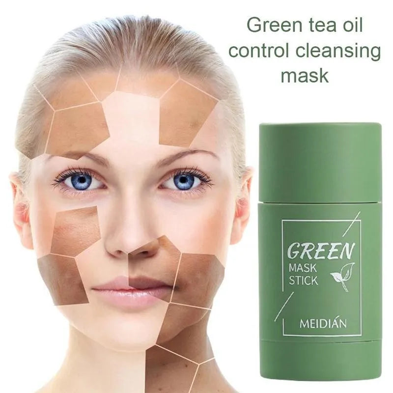 Anti Aging Clay Mask Acne Treatment Face Mud Mask Deep Cleansing Eggplant Green Tea Blackhead Remover Mask