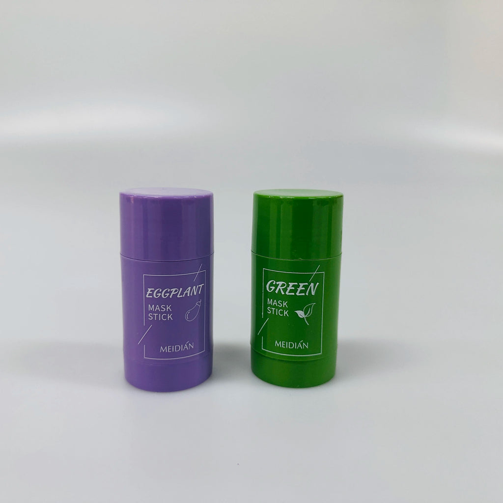 Anti Aging Clay Mask Acne Treatment Face Mud Mask Deep Cleansing Eggplant Green Tea Blackhead Remover Mask