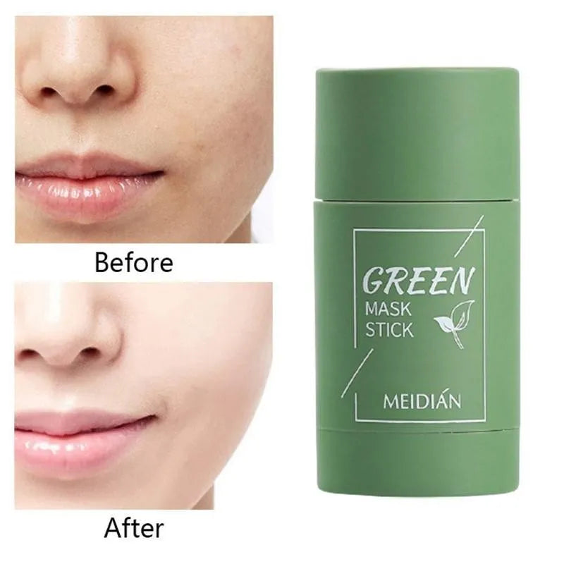 Anti Aging Clay Mask Acne Treatment Face Mud Mask Deep Cleansing Eggplant Green Tea Blackhead Remover Mask